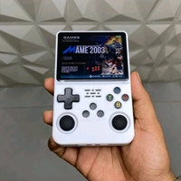 New R36S Retro Handheld Video Game Console 3.5 inch Retro Handheld Video Games Consoles Built-in Rechargeable Battery Portable Style Preinstalled Hand Held Game Consoles (Multicolour) - White, Blue