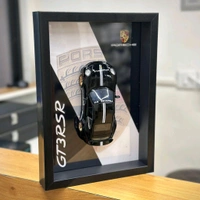 Premium Framed Car Model โ 3D Wall Decor for Auto Enthusiasts, Unique Models - Black