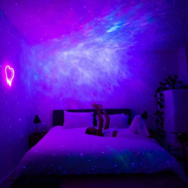 Robot Sky Space Stars Light Astronaut Galaxy Projector, Night lamp, Bedroom, Kids, Projector, Remote Control