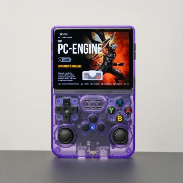 New R36S Retro Handheld Video Game Console 64GB|3.5 inch Retro Handheld Video Games Consoles Built-in Rechargeable Battery Portable Style Preinstalled Hand Held Game Consoles