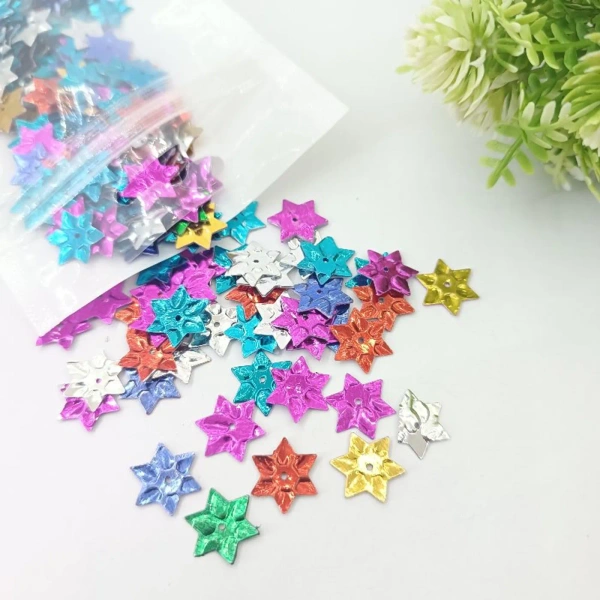 CraftParty 200pcs+ Mix Color Stars Sequins