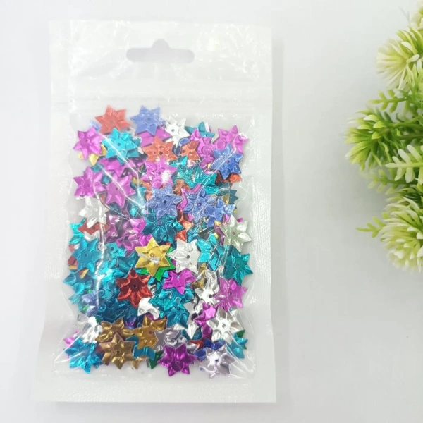 CraftParty 200pcs+ Mix Color Stars Sequins