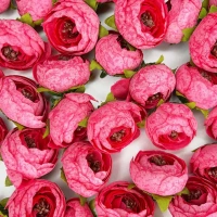 [Pack of 20pcs] Artificial Peony/Peone Head Rose Flowers - Perfect For Home Decoration, Pooja Thali, Festival And Events Decoration And Craft