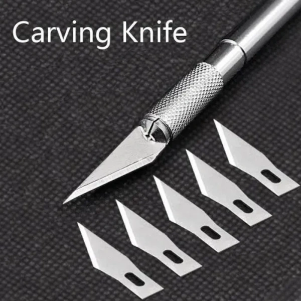 Carving Precision Detail Knife With 5 Interchangeable Blades