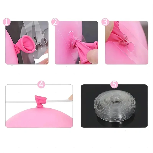 CraftParty Balloon Garland Strips For Easter, Birthday, Wedding, Baby Shower, Graduation, Halloween, Christmas, New Year, Mother's Day, Perfect For Balloon Arch Decoration And Tying Balloons, Balloon Supplies