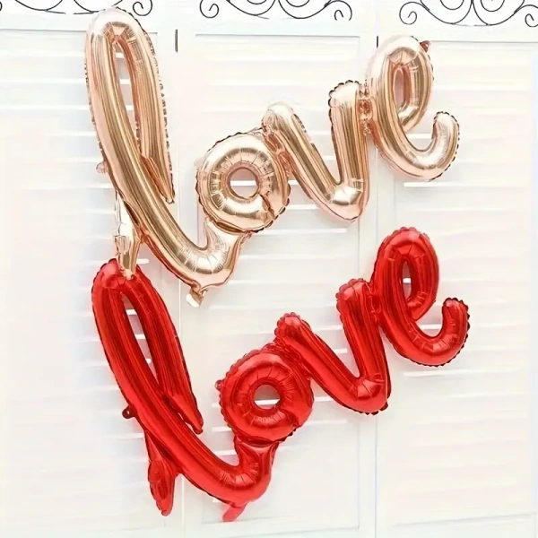 CraftParty Love Foil Balloon, Birthday Decoration, Party, Love Aluminum Foil Balloon - 32 inch - Silver