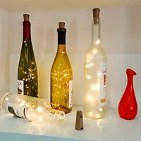 CraftParty 1pcs,  20 led Bottle Light, 2m/7.2ft Cork Lights Wine Bottle String Lights For Party Festival, Decorations