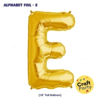 CraftParty 16 Inch Golden Foil Alphabets A-Z - Choose Your Alphabets - Customize As Required - F