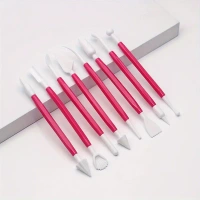 8pcs/Set Clay Clay Sculpture Plastic Carving Tools