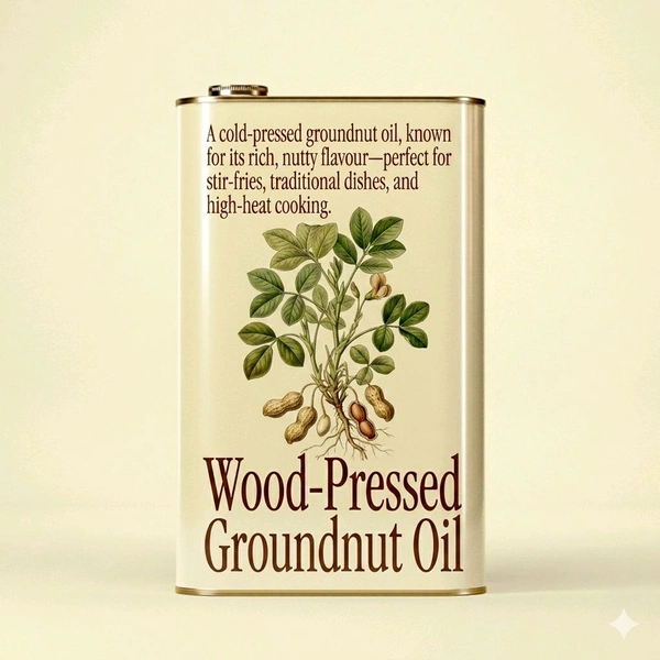 Wood-Pressed Groundnut Oil