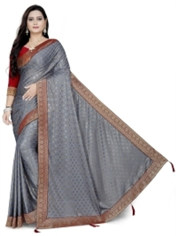 KELTAX STORE Solid Fashion Lycra Blend Saree - 1