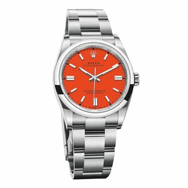 Luxury Watch Oyster Perpetual Red Dial 527 (Refurbished)