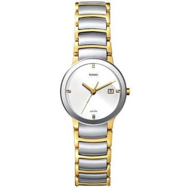 Royal Watch Centrix Gold Silver White Dial 1455 Women (Refurbished)