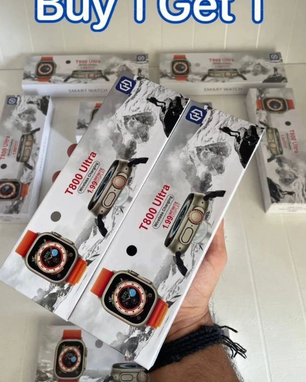 š„ APPLE SMARTWATCH ULTRA š„Model :- T800 Ultra - Black