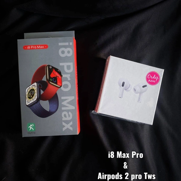 I8 Pro Max ( Series 8) With Airpods 2 Pro Tws* - Black