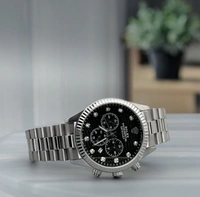 Rolex Oyster Perpetual " UNIQUE VERSION" Black Dial .* - Silver