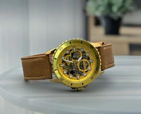 *FOSSIL FB-01 Automatic Golden Stainless Steel Watch* - Gold