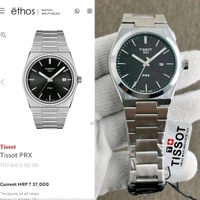 _Tissot PRX Silvar Black /Gold With High Quality