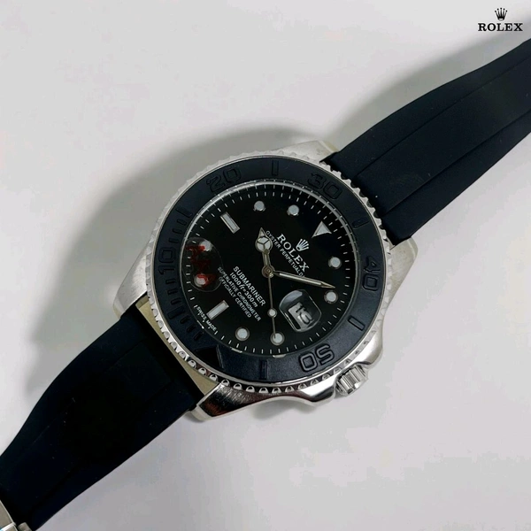 Rolex Men's Datejust 41 Dark Dial Stainless Steel Watch - Silver