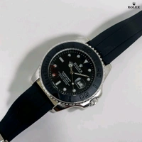 Rolex Men's Datejust 41 Dark Dial Stainless Steel Watch - Silver