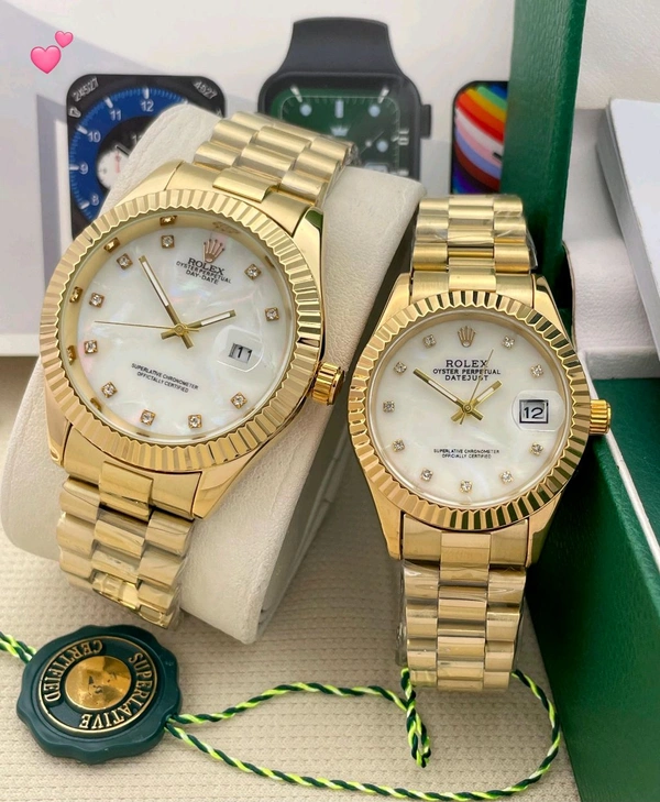 ROLEX couple watch stock available* 💝 - Gold