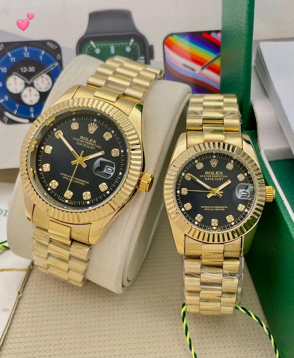 ROLEX couple watch stock available* 💝 - Gold
