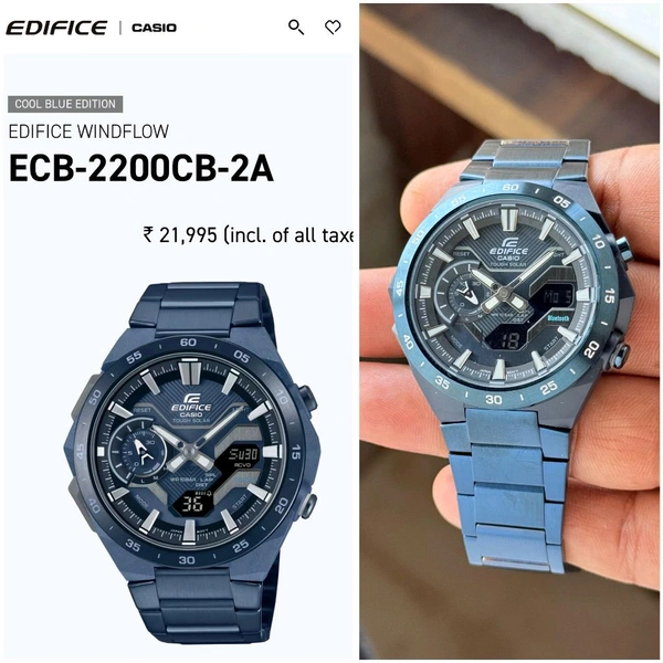 Edifice Casio ECB-2200CB-2A For men Watch