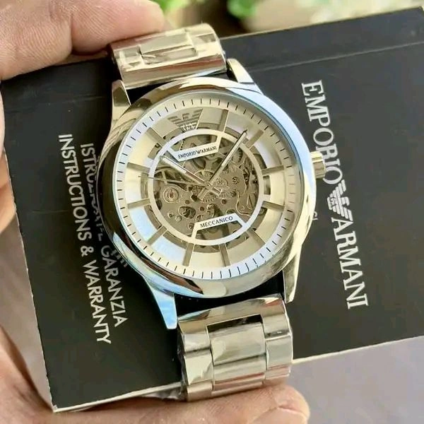 Armani AR 1947 Silver Dial
- Silver