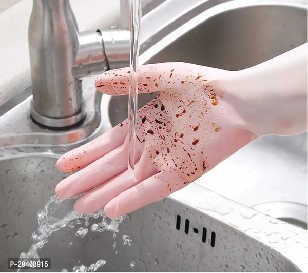 Natural Rubber Dish Washing Cleaning Safety Hand Gloves 