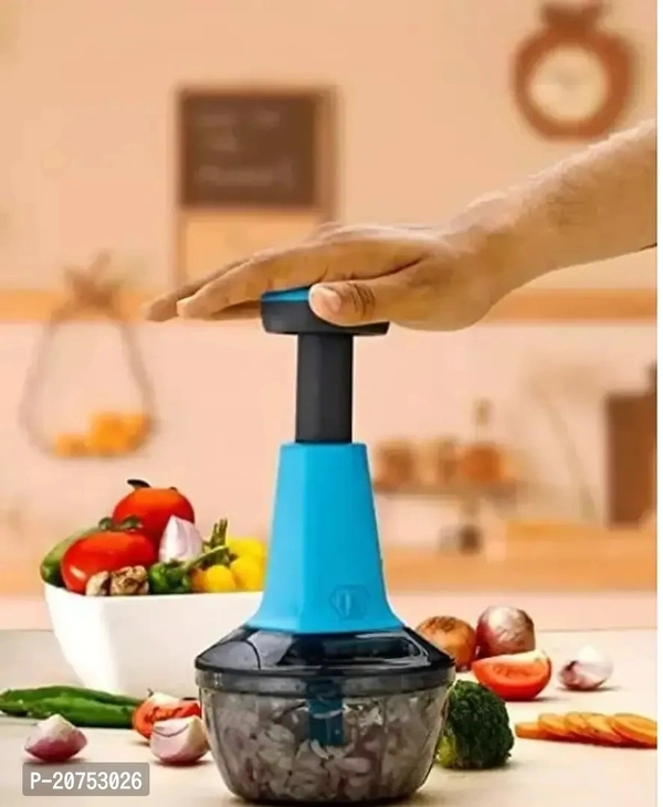 Premium Quality Chopper 900 Ml Steel Blade Large Manual Hand Press Vegetable Chopper 