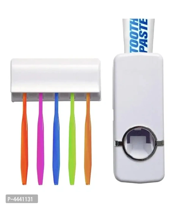Automatic Toothpaste Dispenser With Detachable Toothbrush Holder 