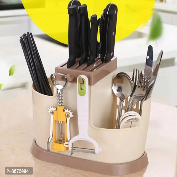 Multifunctional Cutlery Holder Self Draining Organise Spoon 