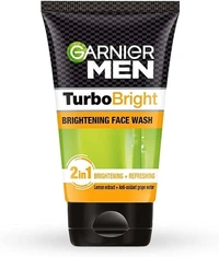 GARNIER MEN TURBO BRIGHI DOUBLE ACTION FACE WASH 100GM