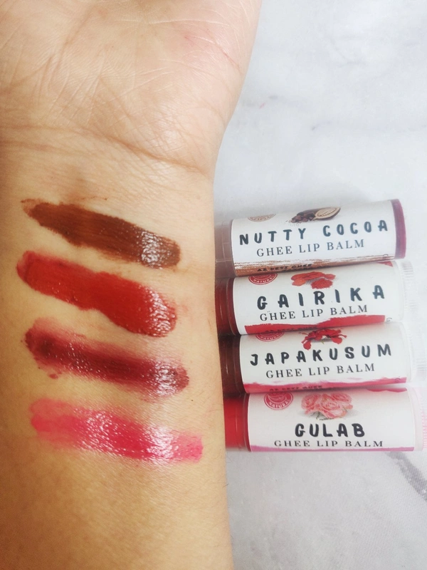 Tinted Ghee Lip Balm - Nutty Cocoa, 6g