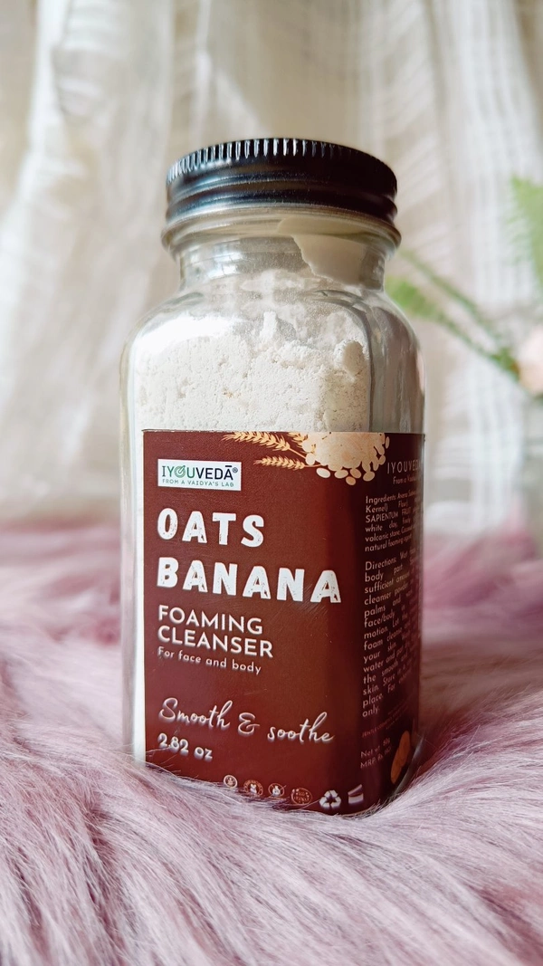 OATS BANANA FOAMING CLEANSER - Cumulus, 80g