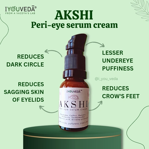 Akshi Peri-eye Serum Cream - Golden Tainoi, 15ml