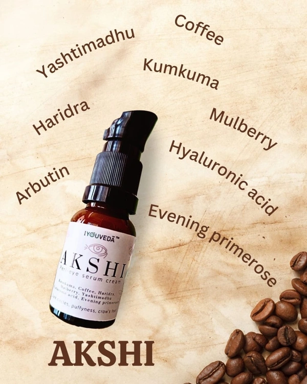 Akshi Peri-eye Serum Cream - Golden Tainoi, 15ml