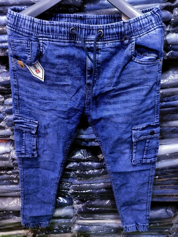 Latest Jeans Joggers 6 Pocket - 28