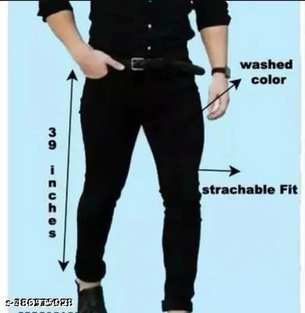 Meesho CSURGO Men Slim Jeans - 32, Black