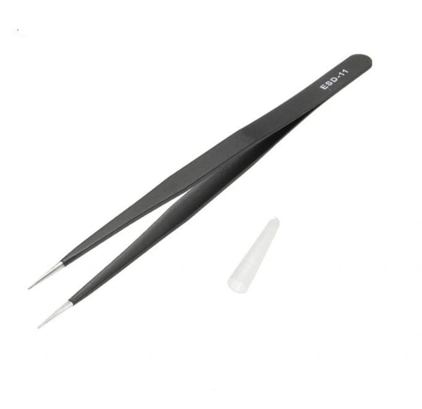 ESD Anti-static Anti-magnetic fine straight Tip Tweezer - r55