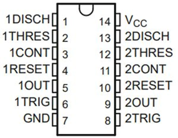 LM556/NE556 Dual Timer IC Q8 C1