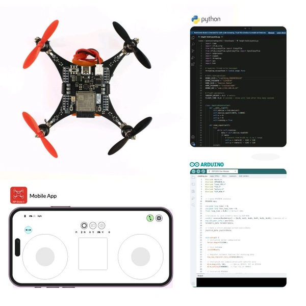 LiteWing - ESP32 based Programmable Drone Development Board with Battery for Makers, Developers and Educators Q20 C2