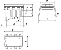 LM741 Single Op-Amp IC Q8 C2