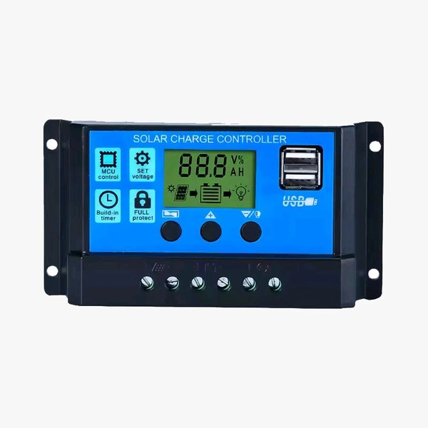 10A Smart Solar Charge Controller with Timer and USB Mobile Charger Socket Q9 C4