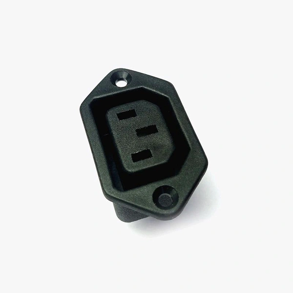 3-Pin Female Panel Mount AC Power Supply Socket - 10A 250V Q17 C2