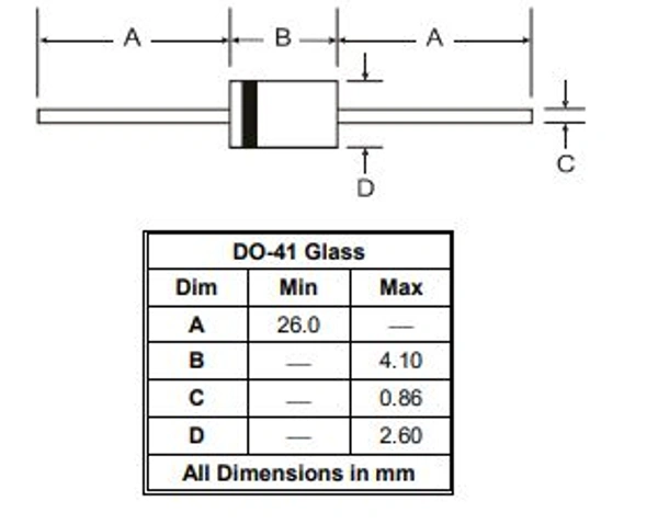 1N4739A 9.1V Zener Diode Q1 C6