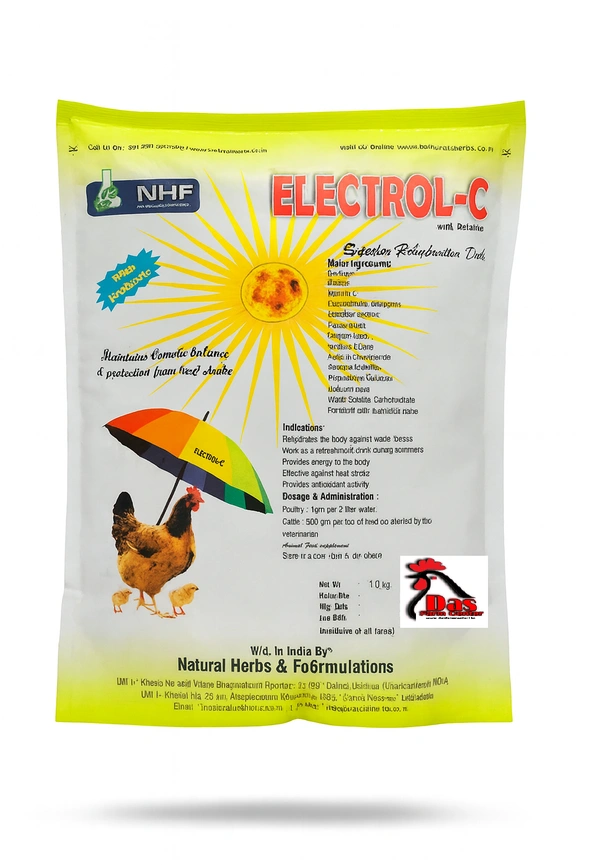Electrol-C - Electronic Powder for Poultry By Natural Harbs - 1 kg