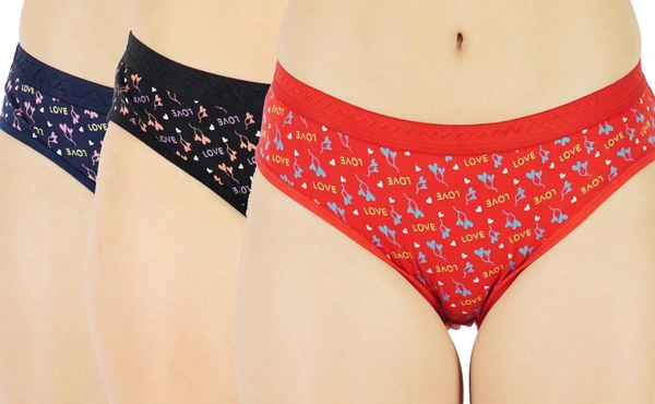 Ladyland women Hipster Panty Pack of 3