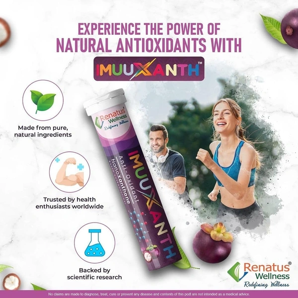 Renatus Wellness ImuuXanth Anti - Oxidant | NanoXanthone Based Nutraceutical - 30 Pcs, 24 Months