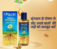 Elements On & On Maha Bhringraj oil Herbal Hair oil - 200ml with Bhringraj & Almond for Fight Hairfall & Prevents Hair Damage - 200ml, 24 Months